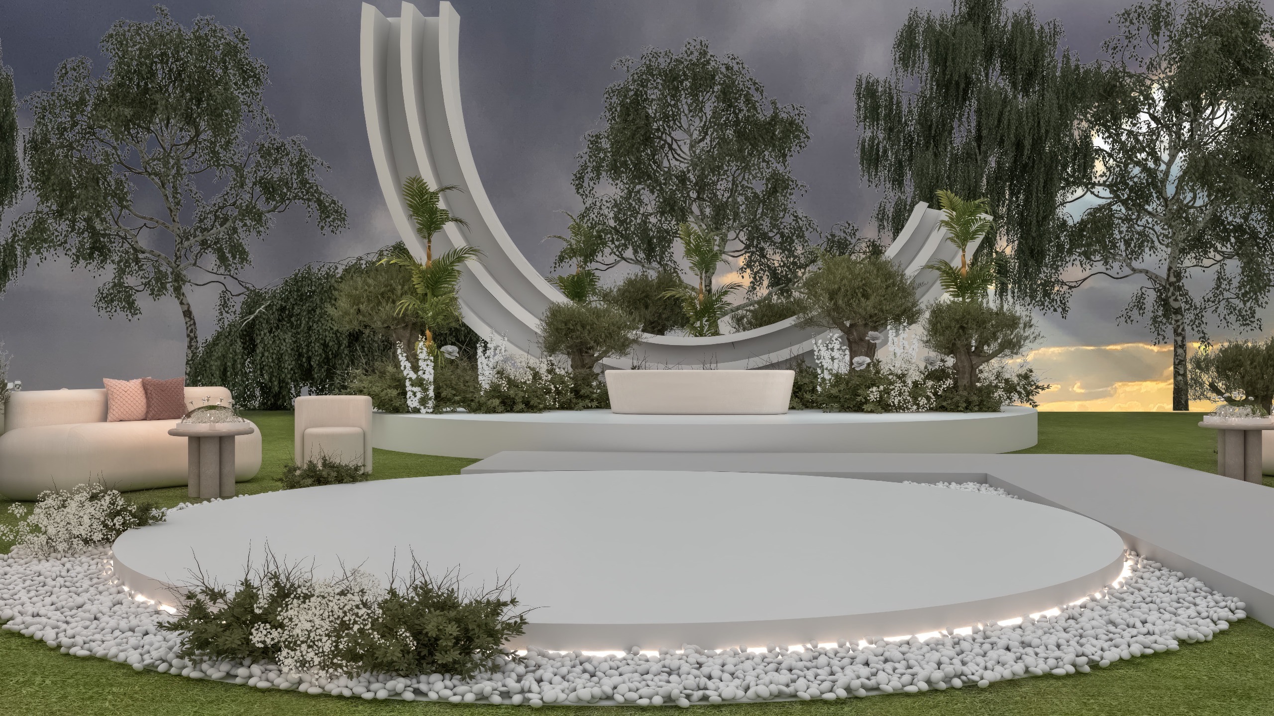 Luxury dance floor setup